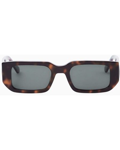 COS Rectangle-frame Sunglasses - Black