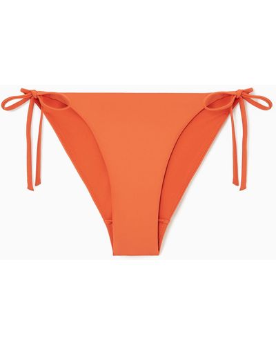 COS Tie-side Bikini Briefs - Orange
