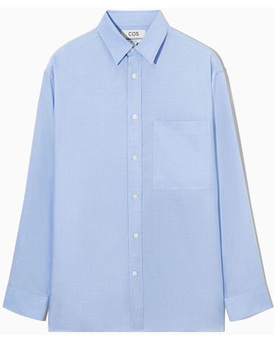 COS Relaxed-fit Lightweight Shirt - Blue