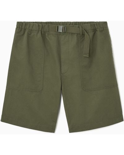 COS Buckled Utility Shorts - Green