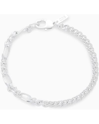 COS Contrast-chain Bracelet - White