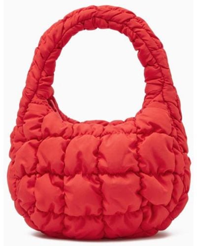 COS Quilted Micro Bag - Red