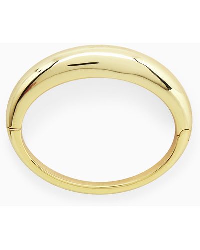COS Domed Curved Bangle - Metallic