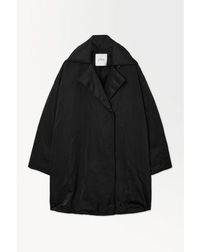 COS The Recycled-down Padded Coat - Black