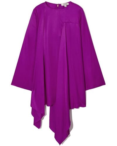 COS Draped Tunic Top - Purple