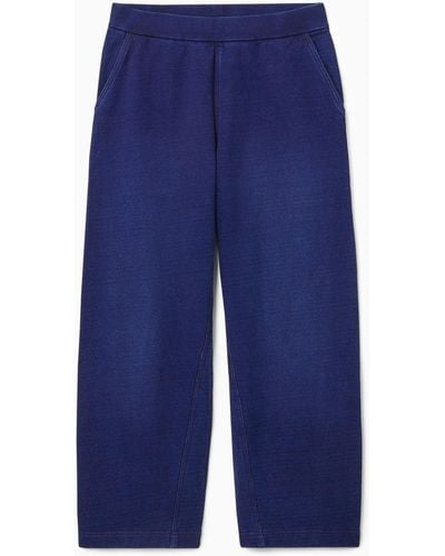 COS Relaxed Wide-leg Sweatpants - Blue