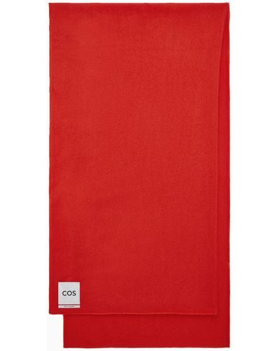 COS Pure Cashmere Scarf - Red