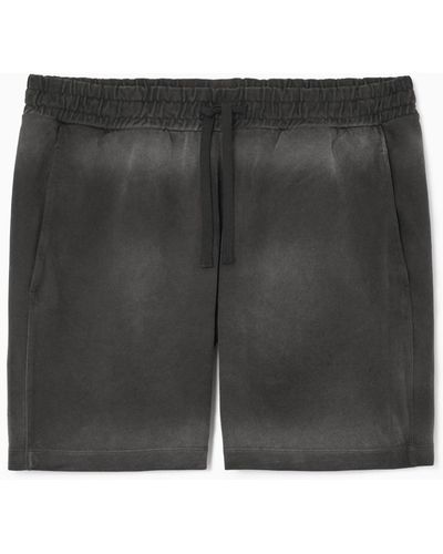 COS Drawstring Jersey Shorts - Black
