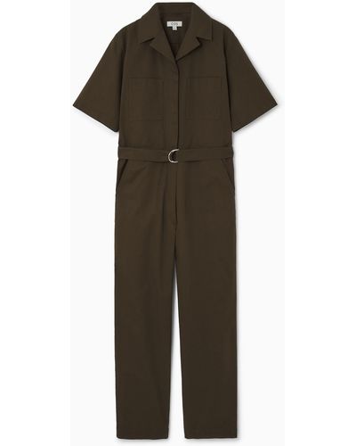 COS Belted Utility Boilersuit - Green