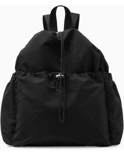 COS Drawstring Backpack - Black