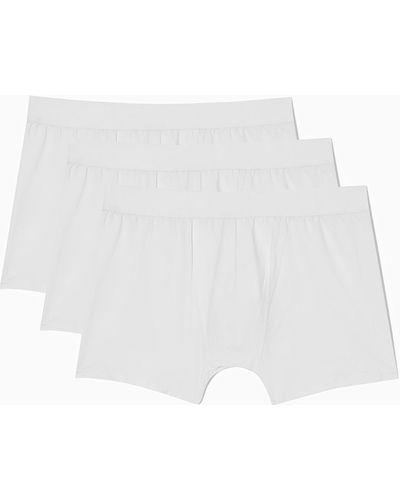 COS 3-pack Long Boxer Briefs - White