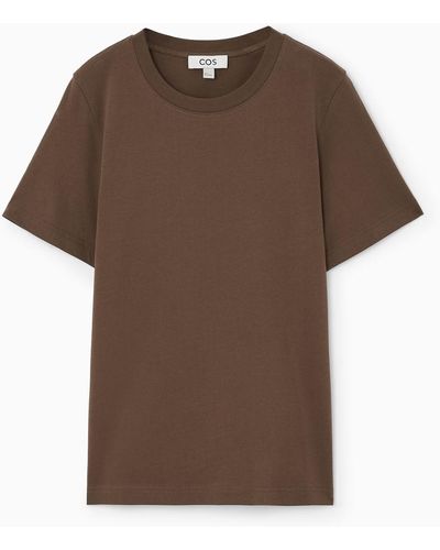 COS Regular Fit T-shirt - Brown