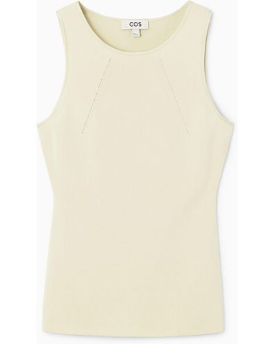 COS Knitted Tank Top - Natural