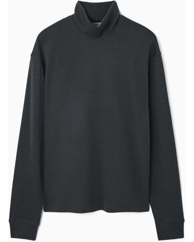 COS Turtleneck Sweatshirt - Black