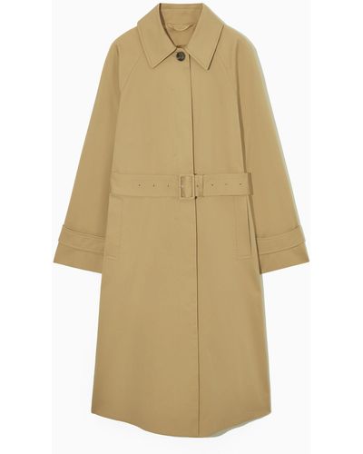 COS Regular-fit Twill Trench Coat - Natural
