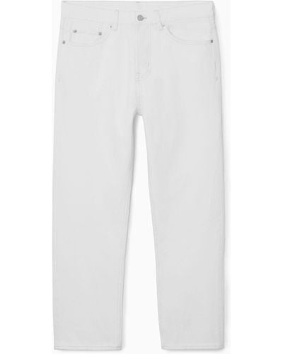 COS Skim Jeans - Straight/cropped - White