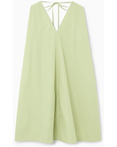 COS A-line Sleeveless Mini Dress - Green