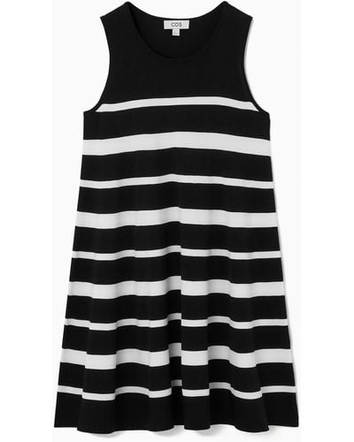 COS Knitted Mini Dress - Black