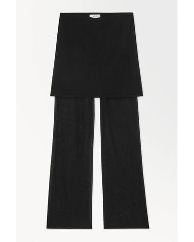 COS The Layered Knitted Pants - Black