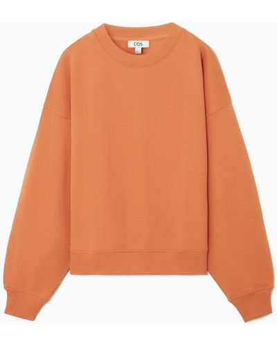 COS Oversized-sweatshirt Aus Jersey - Orange