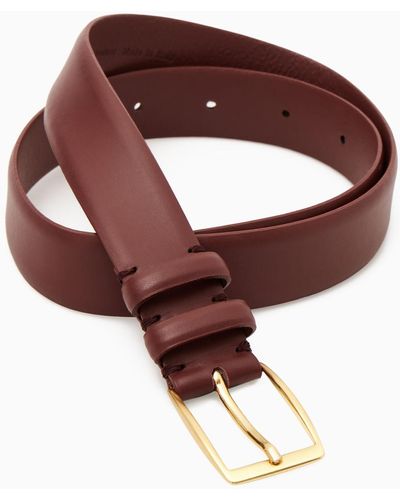 COS Classic Leather Belt - Brown