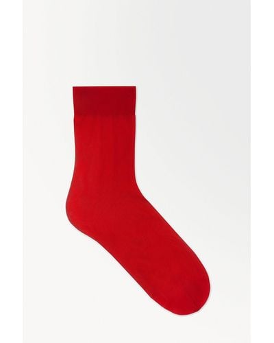 COS The Sheer Socks - Red