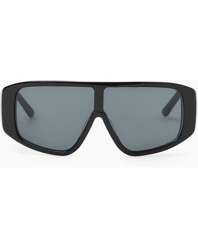 COS Oversized Visor Sunglasses - Grey