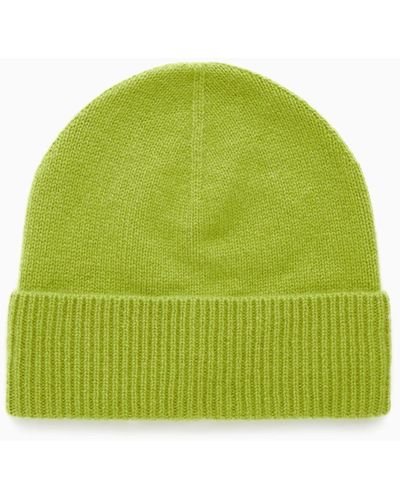 COS Pure Cashmere Beanie - Green