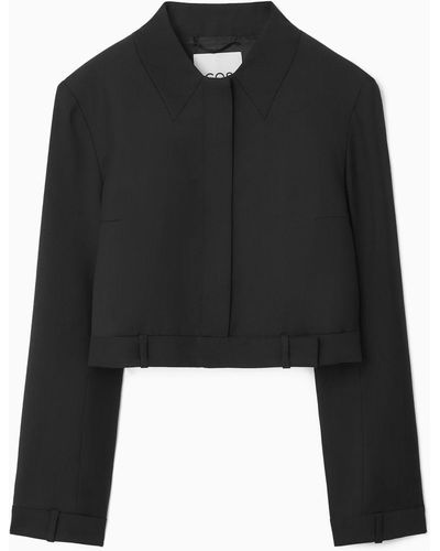 COS Deconstructed Tailored Jacket - Black