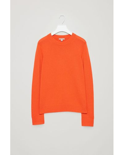 COS Cashmere Jumper - Orange
