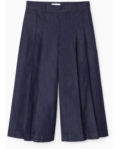 COS Eleganter Jeans-skort - Blau