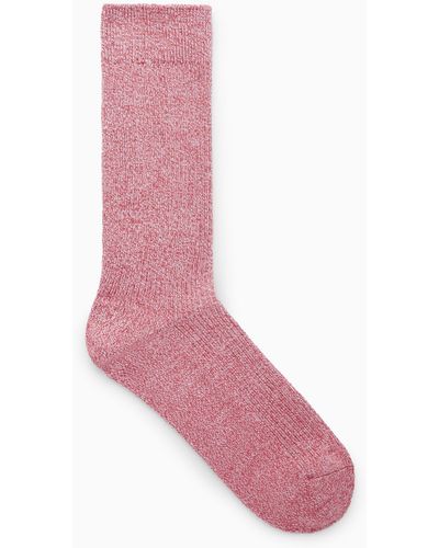 COS Ribbed Socks - Pink
