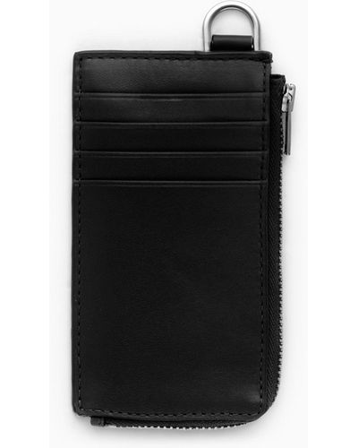 COS Leather Zipped Cardholder - Black