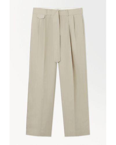 COS The Pleated Pants - White
