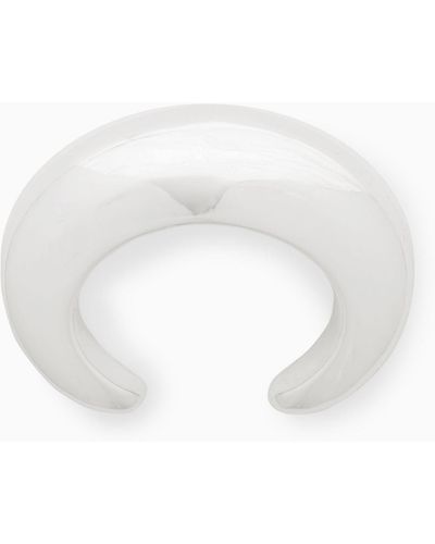 COS Domed Oversized Bangle - White