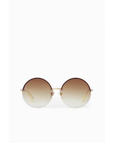COS Orbit Sunglasses - Round - Metallic
