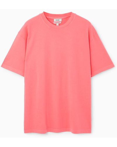 COS Lockeres T-shirt - Pink