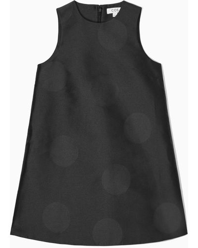 COS Polka-dot A-line Mini Dress - Black