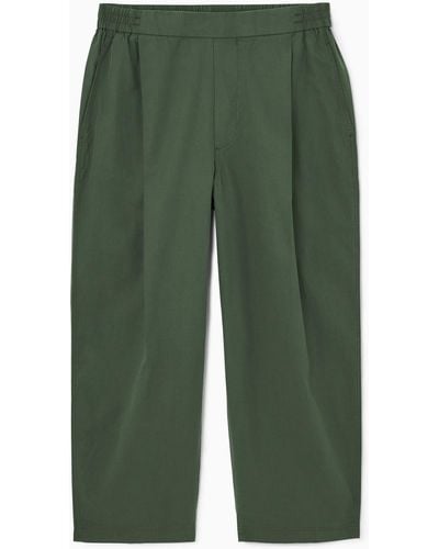 COS Wide-leg Elasticated Pants - Green