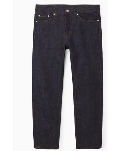 COS Signature Selvedge-jeans Aus Raw Denim - Gerade - Blau