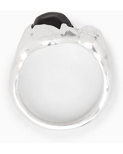 COS Ring Mit Halbedelsteinen - Weiß