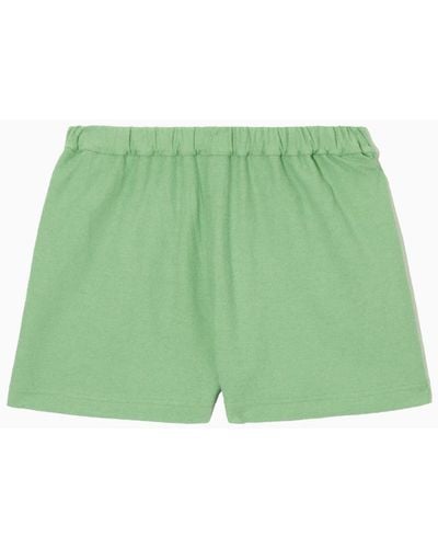 COS Shorts Aus Bouclé - Grün