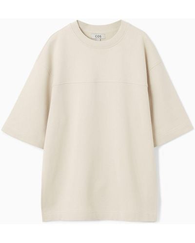 COS Oversized Mid-weight T-shirt - White