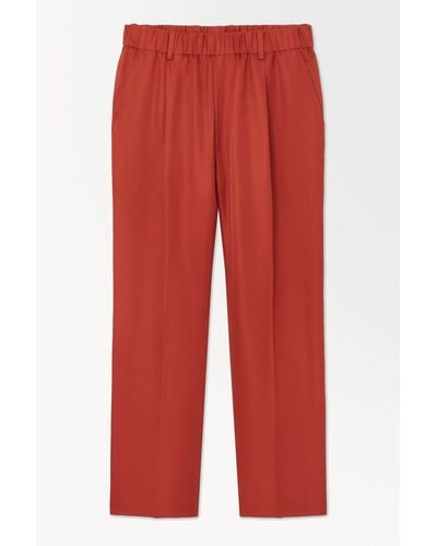 COS The Silk Pants - Red