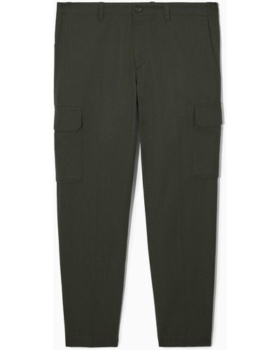 COS Tapered Cargo Trousers - Green