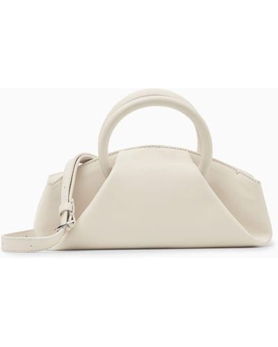 COS Fold Micro Tote - Leather - White