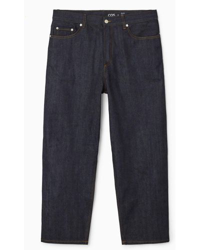 COS Rider Selvedge Jeans - Wide - Blue