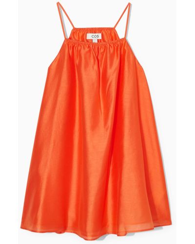 COS Halterneck Tunic-style Top - Orange