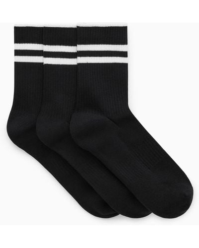 COS 3-pack Ribbed Sport Socks - Black