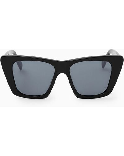 COS Oversized Cat-eye Sunglasses - Black